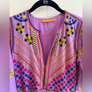 Oliphant midi with embroidery detail, size small